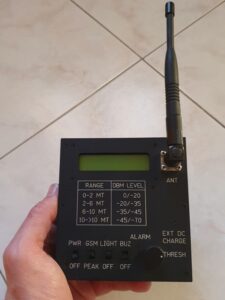 Rilevatore di microspie GSM/GPRS su rete GSM 2G